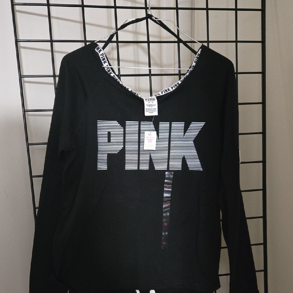Victoria's Secret Black and White PINK Top